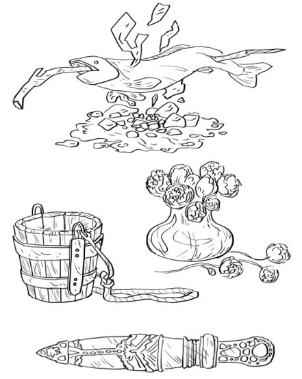 Harrow Scene Break Sketches