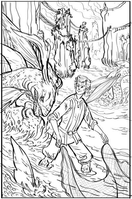 Over the Bridge, Lineart