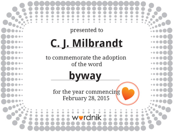 Wordnik - Byway Certificate