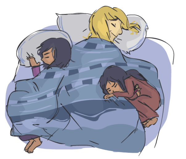 Aboard the Train, art by Skylee