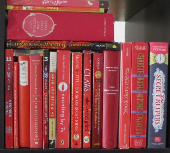 Rainbow Shelves, red